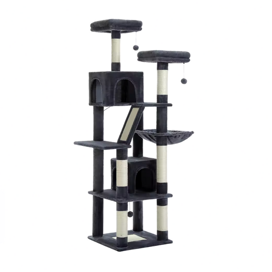 Arbre à chat Disney de couleur gris foncé